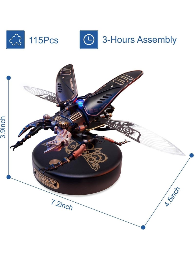 ROKR Storm Beetle Model MI03 3D Puzzle for Adults and Teens, Assembly Brain Teaser 3D Puzzle DIY Build Model Crafts Kits, Unique Gifts and Home Decor