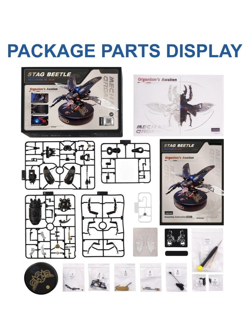 ROKR Storm Beetle Model MI03 3D Puzzle for Adults and Teens, Assembly Brain Teaser 3D Puzzle DIY Build Model Crafts Kits, Unique Gifts and Home Decor