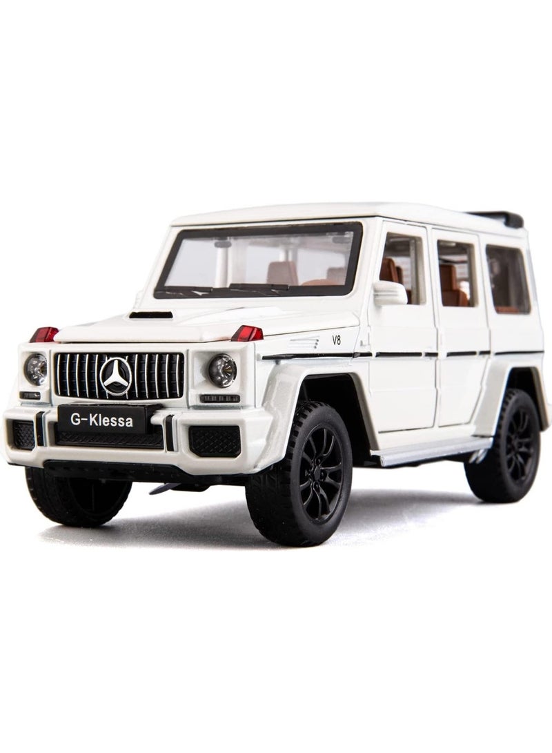 1:24 Scale Mercedes Benz V12 G63 AMG Diecast Model Cars Zinc Alloy Pull Back Toy car with Sound and Light for Kids Boy Girl Gift