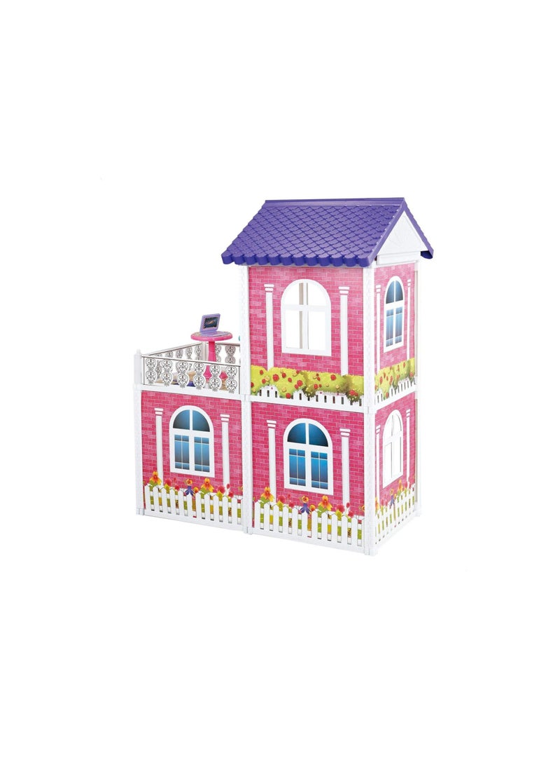 Fashion Villa Barbie Doll House with Doll And Furniture