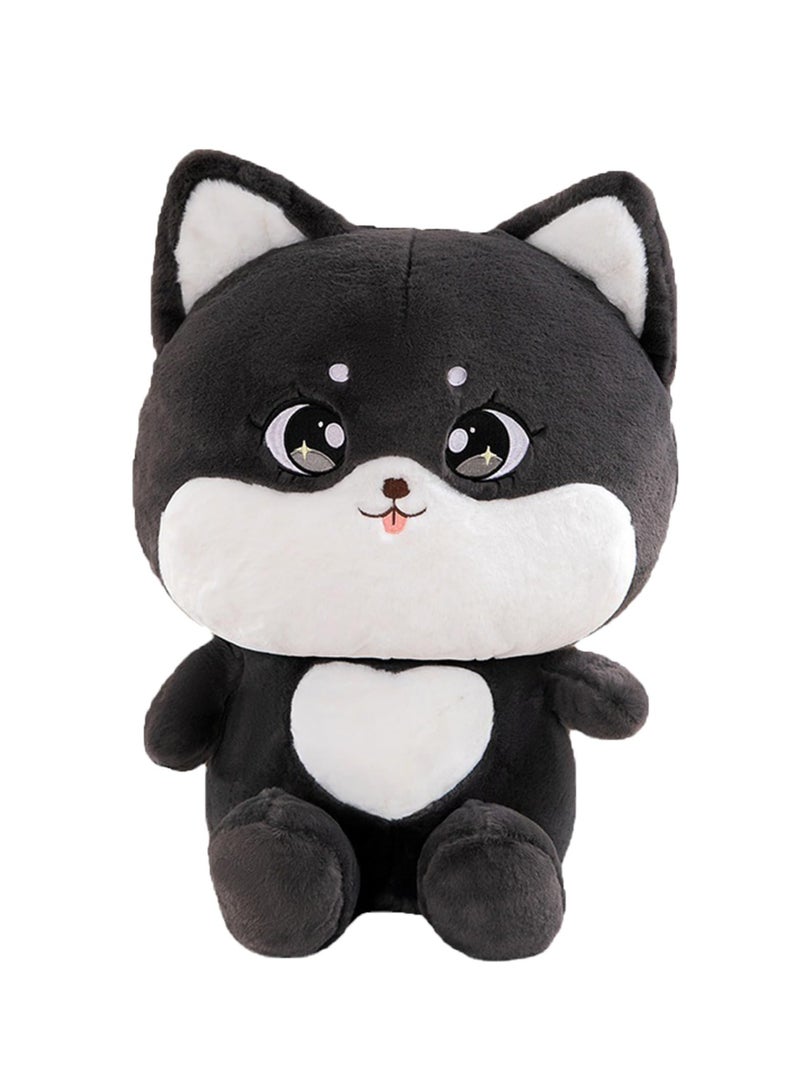 Black Cat Plush, Lovely Cat Stuffed Animal Cat Plushie Pillow for Hugging Plush Squishy Pillow Toy for Kids (9.8