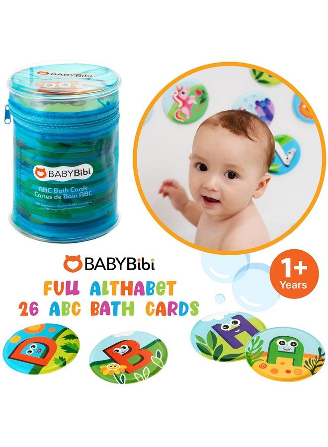 Floating Animals & Alphabet Flash Cards For Bathtub Preschool Learning Toddler Flash Cards Educational Bath Toys For 18 Months+ (Set Of 26)