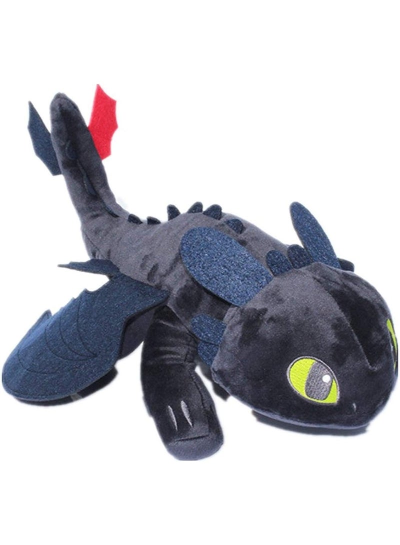 How to Train Your Dragon 3 Night Fury Plush Toy 9 Inch Toothless Doll Toy Stuffed Soft Animal Cartoon Gift
