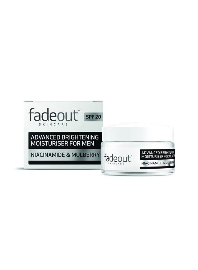 Advanced Brightening Moisturiser For Men Exfoliating Daily Moisturiser With Spf20 With Niacinamide & Mulberry 2 X 50Ml