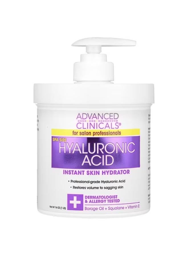 Hyaluronic Acid, Instant Skin Hydrator, 1 lb (16 oz)