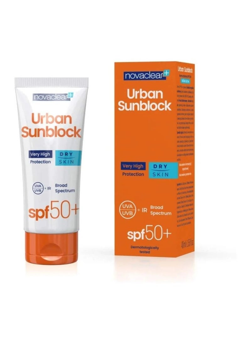 Novaclear Urban Sunblock Spf 50+ Dry Skin 40ml