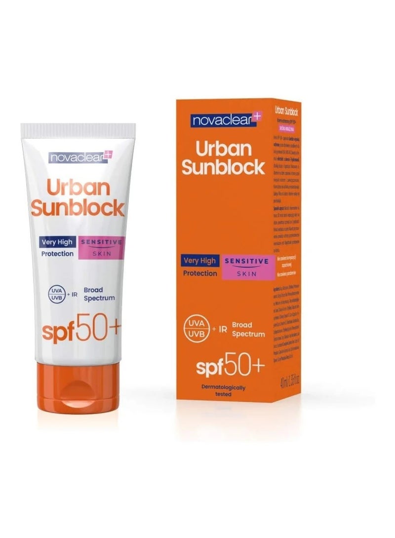 Novaclear Urban Sunblock Spf 50+ Sensitive Skin 40ml