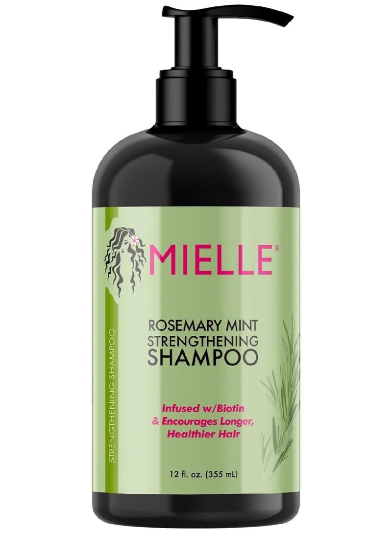Mielle - Rosemary Mint - Biotin Infused - Encourages Growth Hair Products for Stronger and Healthier Hair - Shampoo & New Conditioner Styling Bundle Set 2 PCS