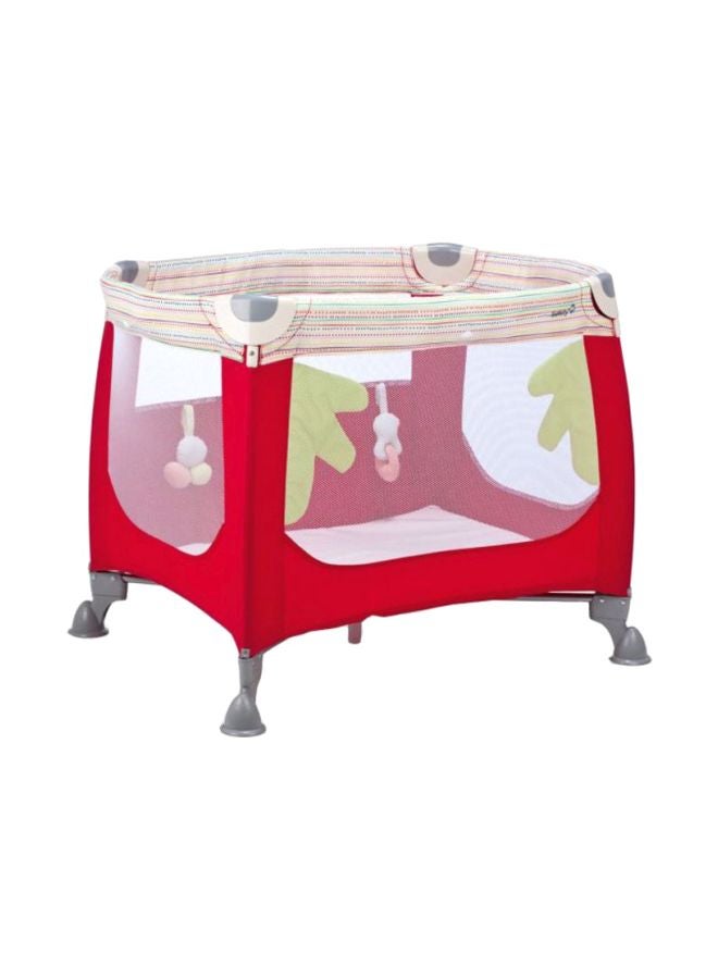 Zoom Travel Cot - Red/White