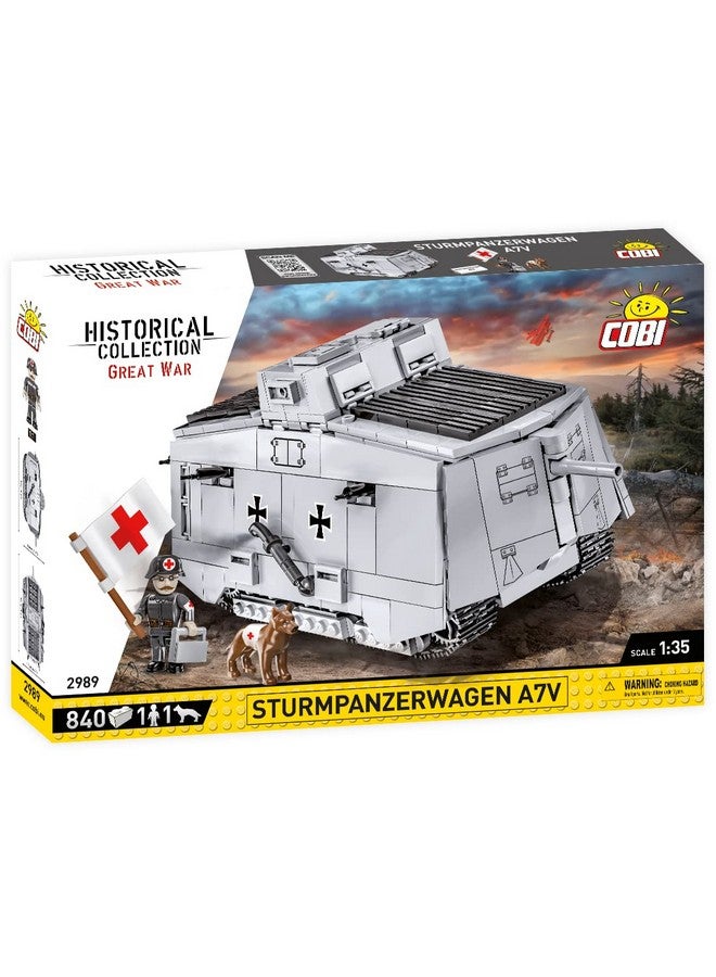 Historical Collection Great War Sturmpanzerwagen A7V Tank 840 Pcs