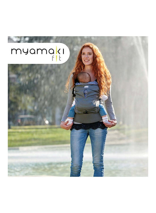 Myamaki Fit Baby Carrier (With Protective Hood) 0-15Kg, Leaf