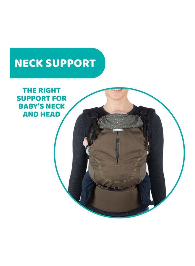 Myamaki Fit Baby Carrier (With Protective Hood) 0-15Kg, Leaf