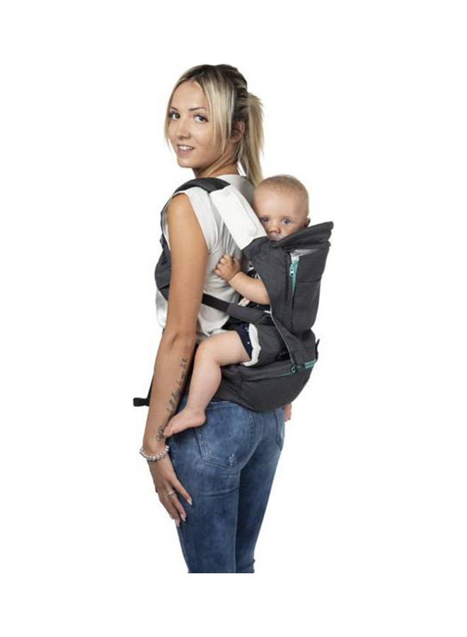 Hip Seat Baby Carrier, Pirate Black  (With Protective Hood, Pocket, Mesh Insert)