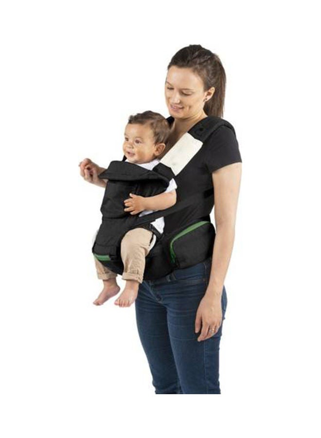 Hip Seat Baby Carrier, Pirate Black  (With Protective Hood, Pocket, Mesh Insert)