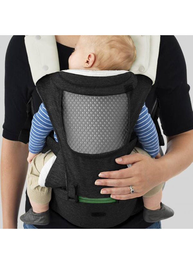 Hip Seat Baby Carrier, Pirate Black  (With Protective Hood, Pocket, Mesh Insert)