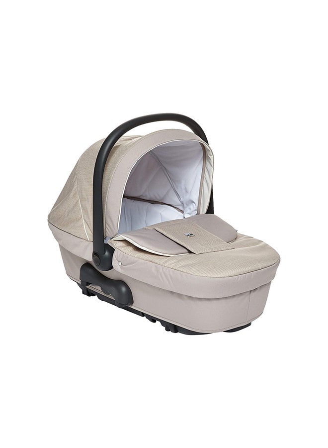 Portable Coccola Baby Infant Carrycot Travel Full Body Support, Beside Sleeper, Bassinet, Brethable Cotton, Pressure Protection, For Outdoor, Picnic and Travel - Beige