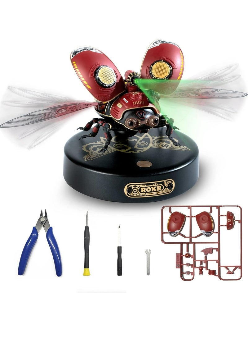 ROKR Scout Beetle Model MI02 3D Puzzle for Adults and Teens, Assembly Brain Teaser 3D Puzzle DIY Build Model Crafts Kits, Unique Gifts and Home Decor