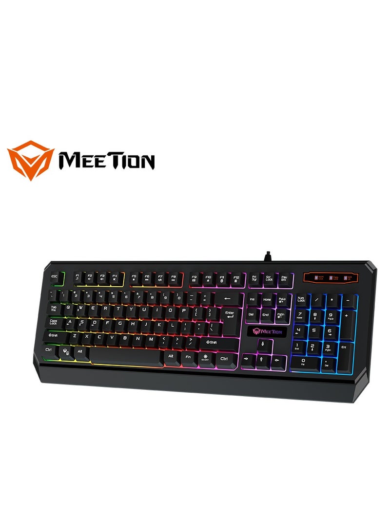 Meetion K9320 Waterproof Backlit RGB Gaming Keyboard  with 19 Anti-Ghosting Keys Best For Office and Gaming Use