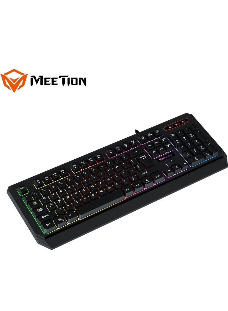 Meetion K9320 Waterproof Backlit RGB Gaming Keyboard  with 19 Anti-Ghosting Keys Best For Office and Gaming Use