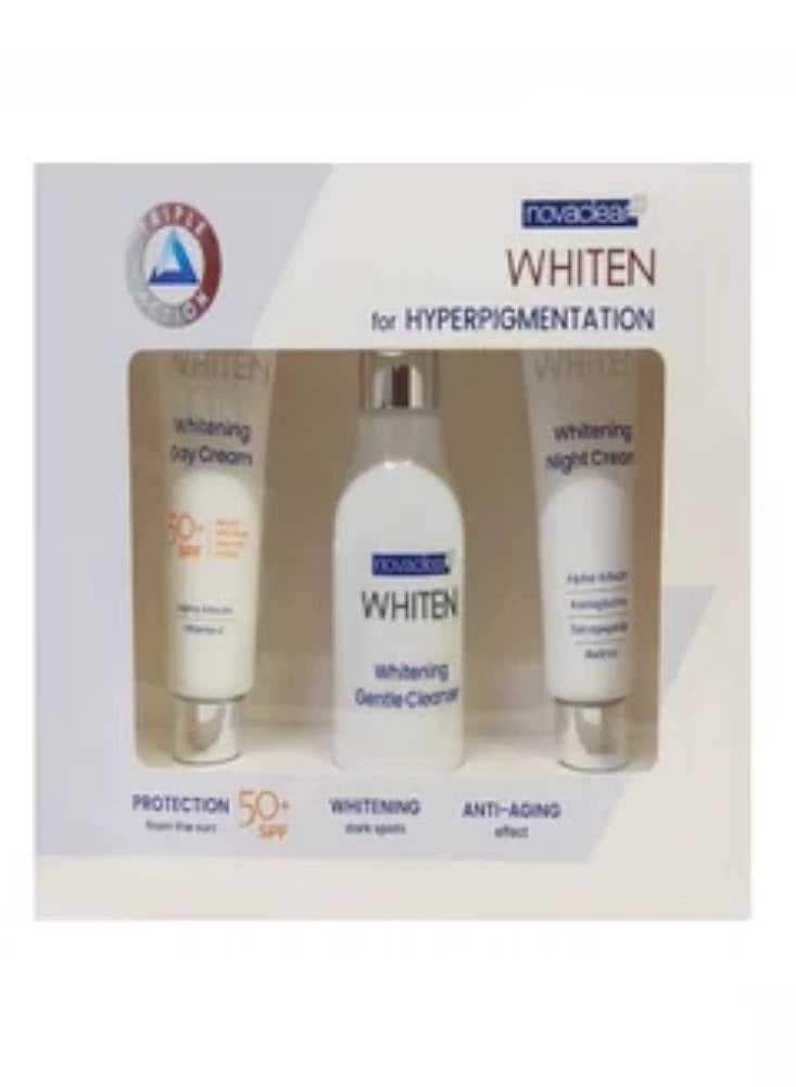 Novaclear Whiten Kit (Night Cream-50 ml, Cleanser-150 ml, Day Cream-50 ml)