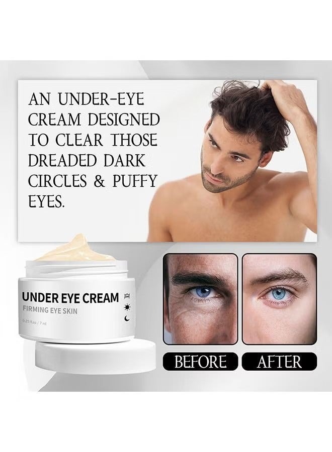 Mens Eye Cream, Eye Cream For Dark Circles And Puffiness, Anti-aging Caffeine Eye Cream For Men, Brightens, Reduces Puffiness, Dark Circles, And Fine Lines, Eye Treatment for Men