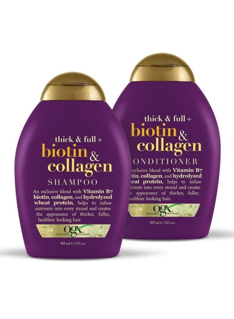 BIOTIN & COLLAGEN SHAMPOO + CONDITIONER COMBO