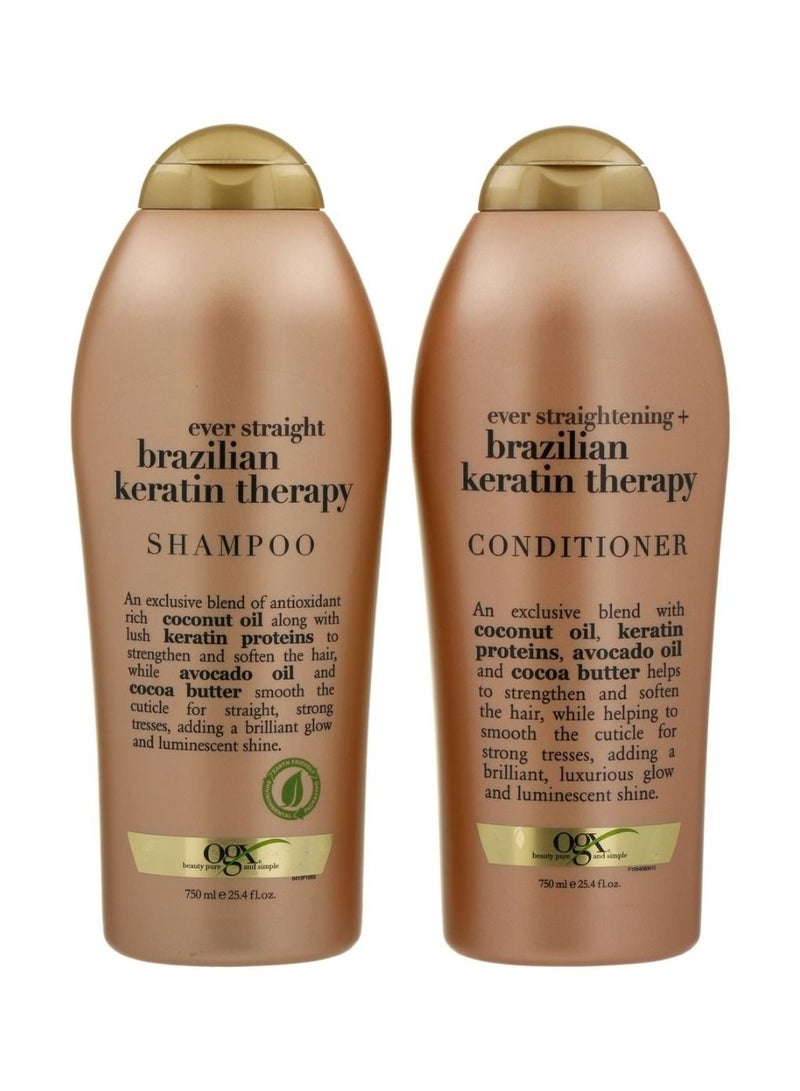 BRAZILIAN KERATIN SHAMPOO + CONDITIONER COMBO