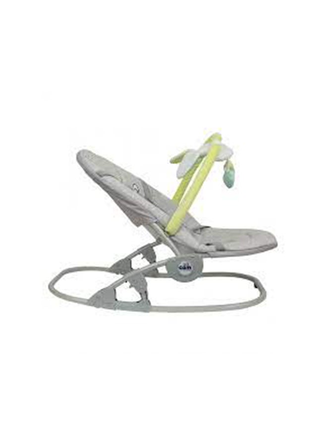 Portable Giocam Baby Infant Rocking, Bouncer, Sway Gentle Swaying Rocker, Support With Safety, Cradle, Adjustable 3-position Backrest, Soft Fabric Cover Form 0-9 Kg - Grey