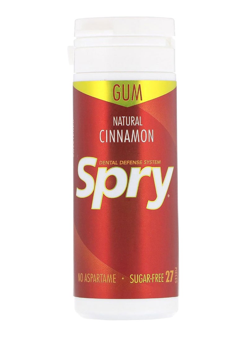 27-Piece Natural Cinnamon Spry Chewing Gum Set 25grams