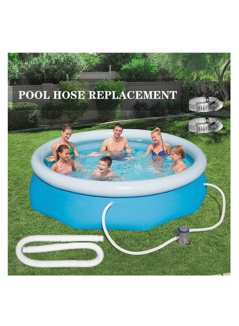 Swimming Pool Replacement Hose Kit, Pool Filter Replacement Hose for Above Ground Pools, Compatible with filter Pump 300 GPH, 330 GPH, 530 GPH, and 1000 GPH