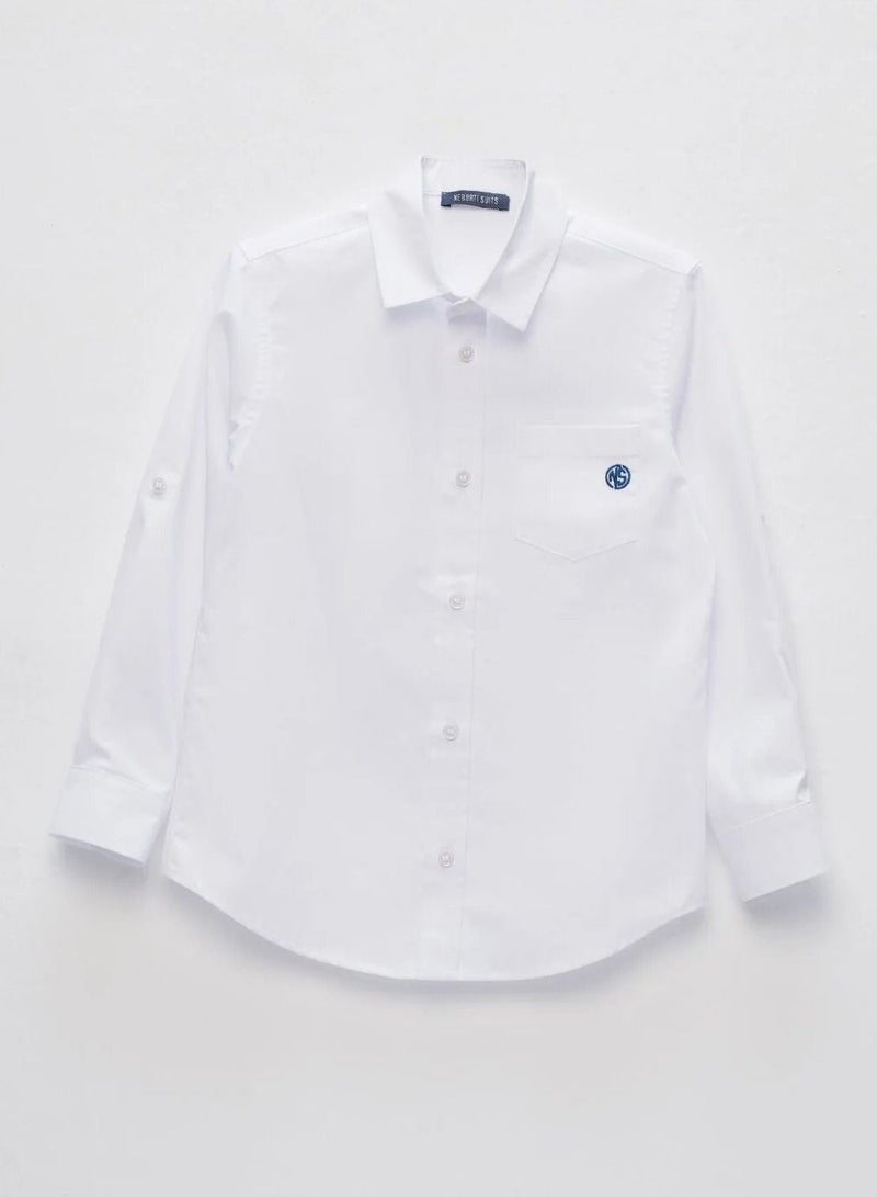 Boy Long Sleeve Shirt White