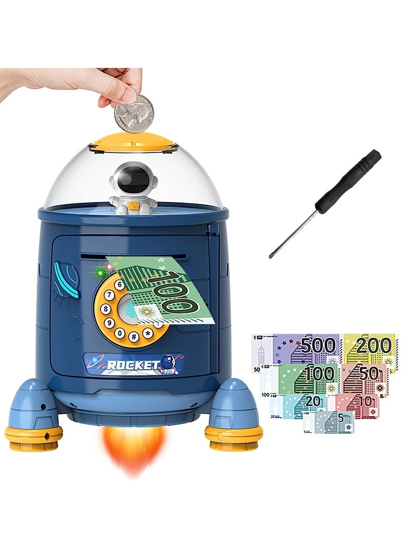 Money Bank Cash Auto Scroll Paper Money Saving Electronic Bank ATM Password Coin Bank Best Gifts Idea for Kids Safe Bank