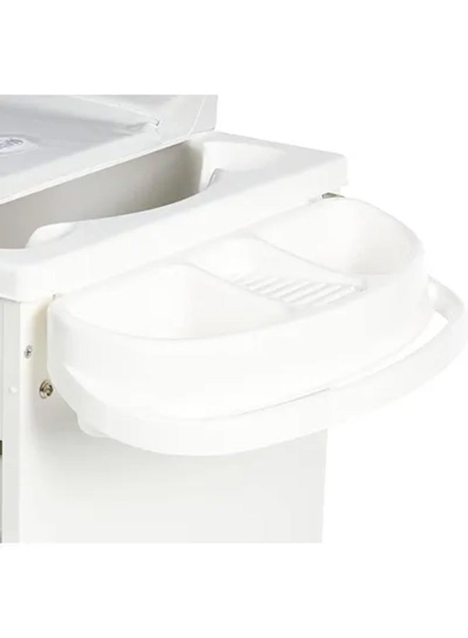 Baby Changing Station With Cabinet - Grey - Baby Bath, Made In Italy, Changing Station With Drawers, 3 Products In One, Diaper Changing Table, With Wheels, Wood Changing Cabinet