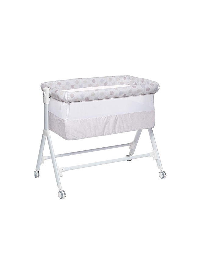 Sempreconte Baby Co Bed Cradle, Baby Cot, Rocking Cradle, Convertible, Foldable,  Essential Sleeping Portable, Crib, Bedside - Polka Dot Beige