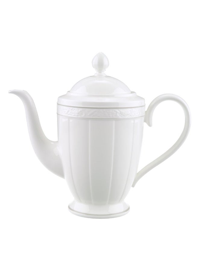 15-Piece Pearl Pattern Tea Set White