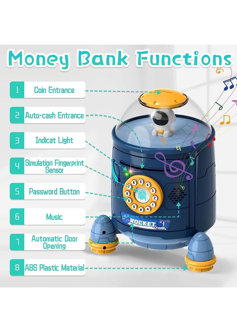 Money Bank Cash Auto Scroll Paper Saving Electronic ATM Password Coin Best Gifts Idea for Kids Safe