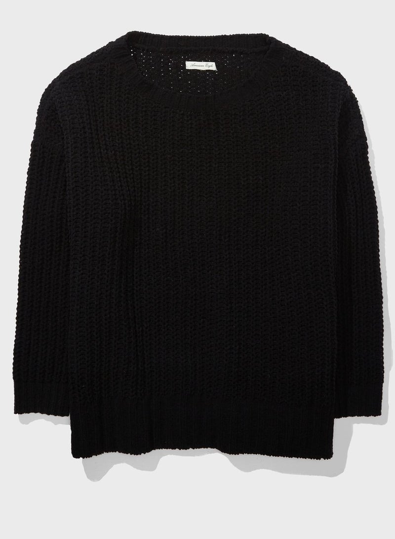 Knitted Round Neck Sweater