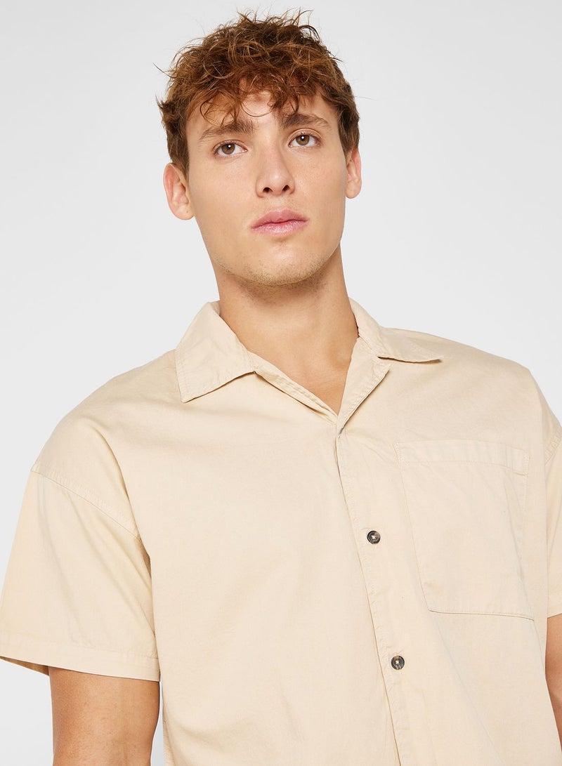 Short Sleeve Twill Shirt