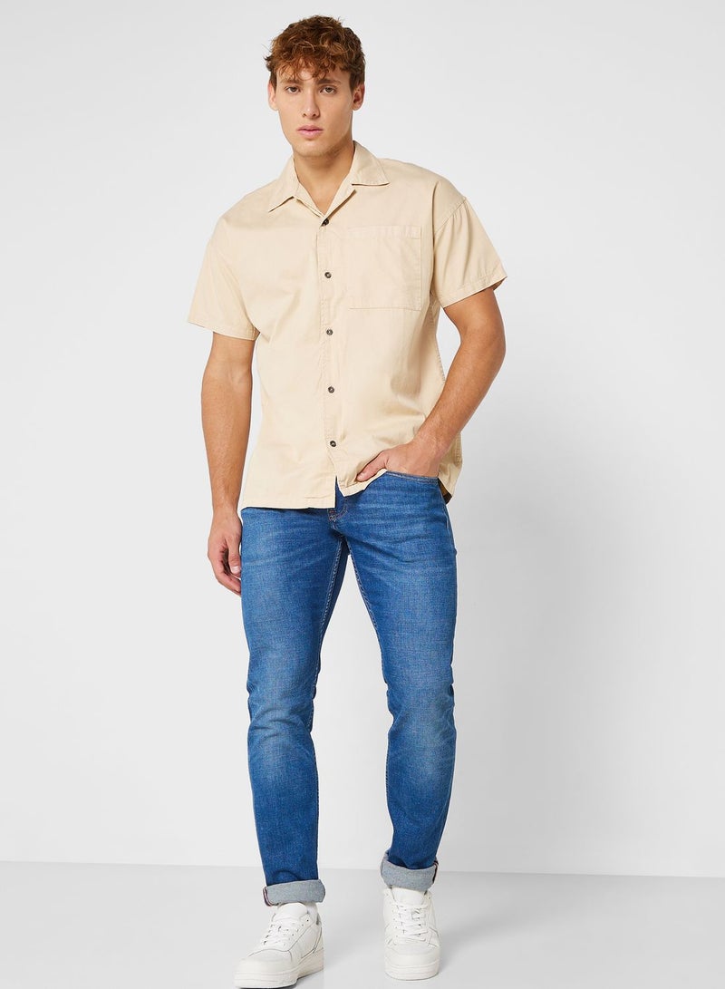 Short Sleeve Twill Shirt