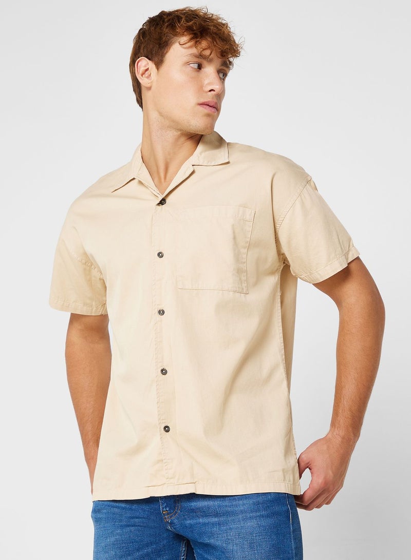 Short Sleeve Twill Shirt