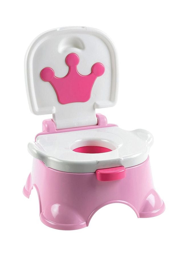 3-In-1 Royal Baby Potty Step Stool - Pink