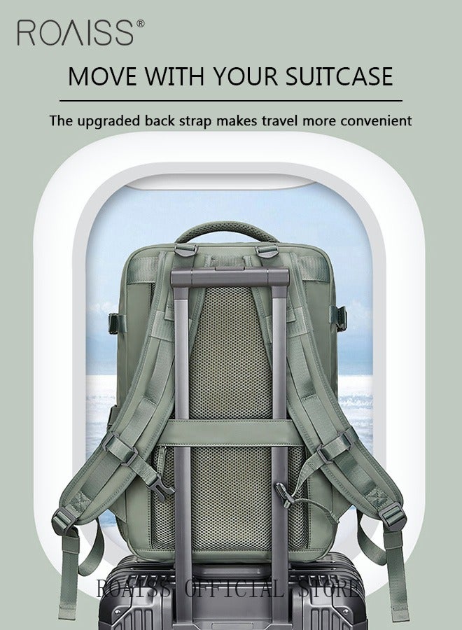 Large Travel Backpack Carry On Backpack Expandable Airline Airplane Approved Weekender Backpack Hiking Backpack Laptop Backpack with USB Charging Port Waterproof Backpack