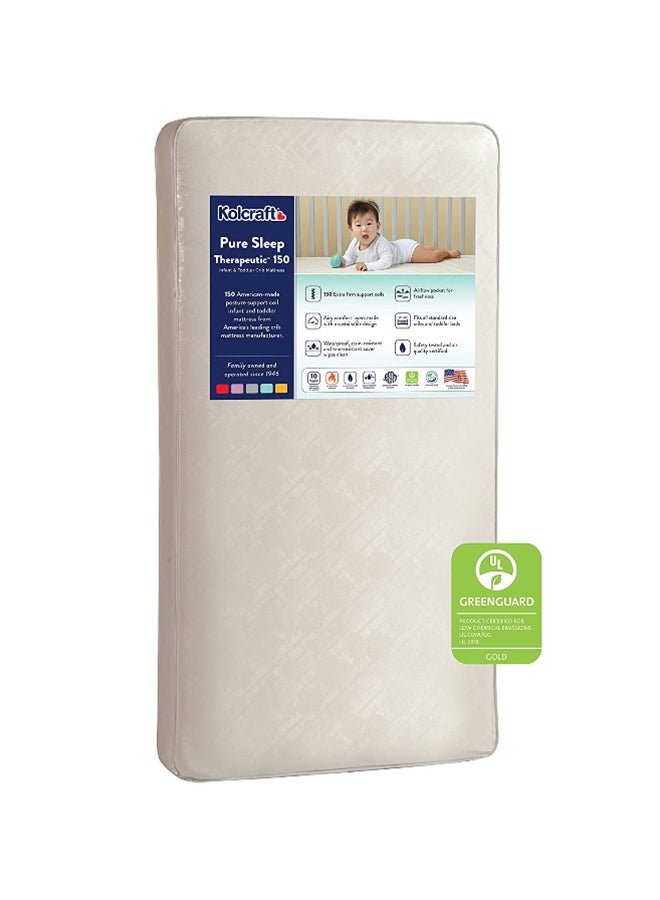 Pure Sleep Therapeutic 150 Crib Mattress - White Windsor