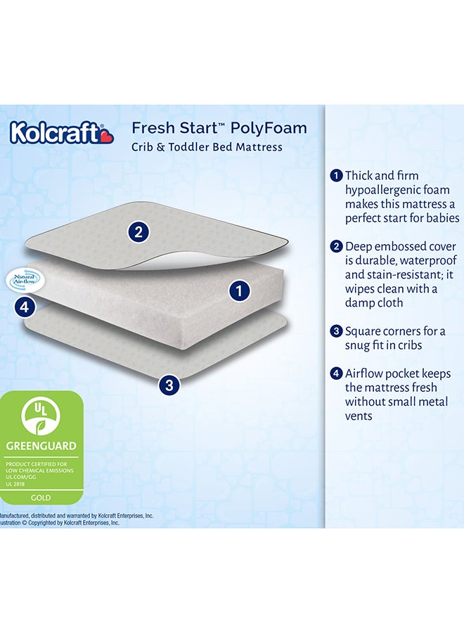 Fresh Start Polyfoam Crib Mattress - Kela