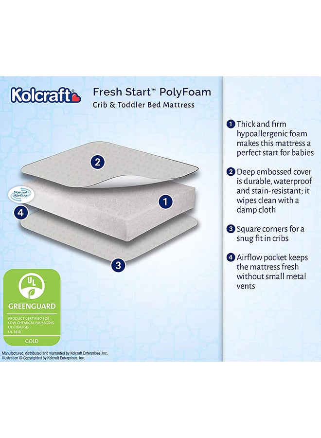 Fresh Start Polyfoam Crib Mattress - Kela