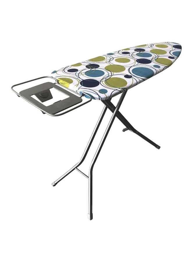 Foldable Hippo Design Iron Board White/Green/Yellow 122x47centimeter