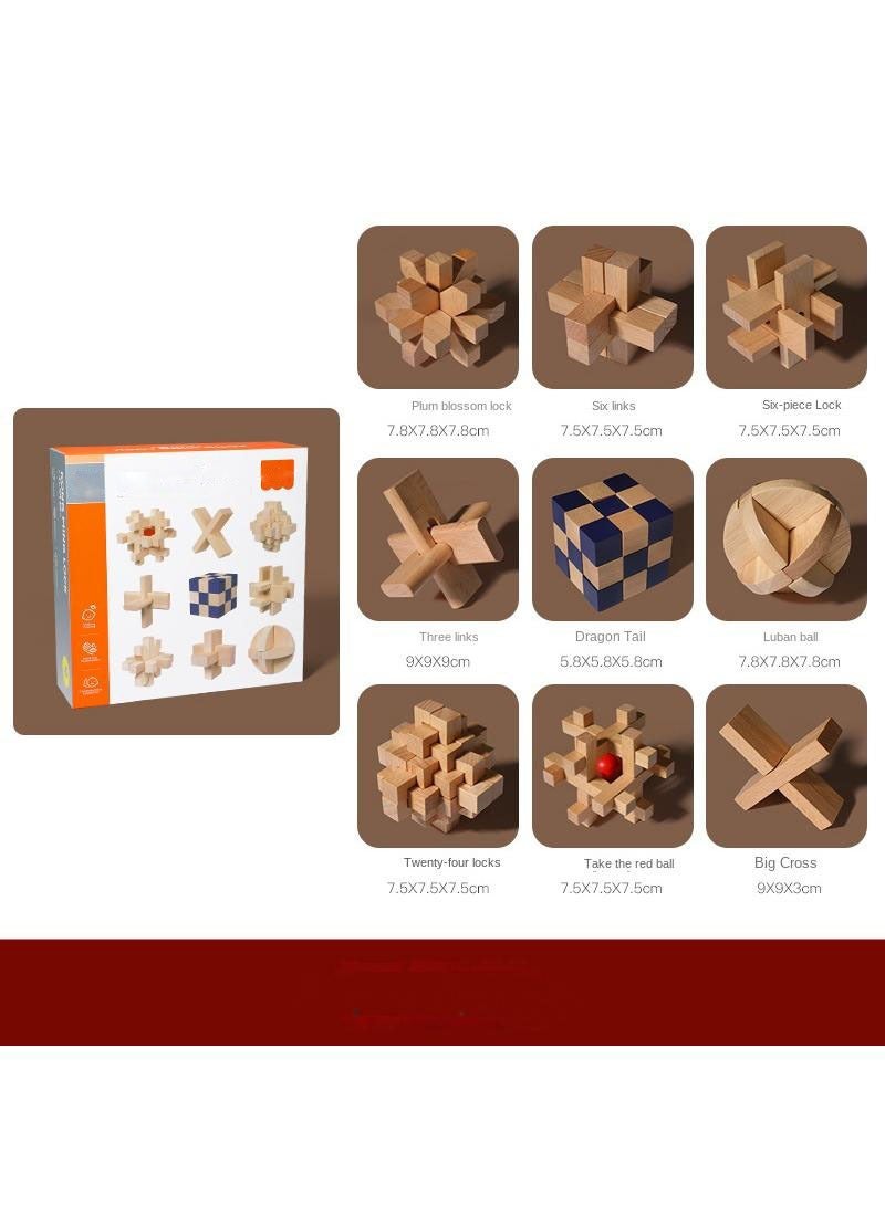 Wooden Multi Shape Rubik's Cube Toy