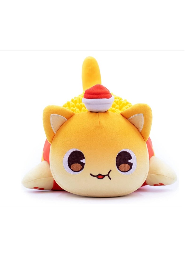 Cat Plush Toy, Cute Cat Figure Stuffed Animals, Cartoon Cat Soft Cat Plush Toy, Great Gift for Kids Friends and Sisters (French Fries Cat)