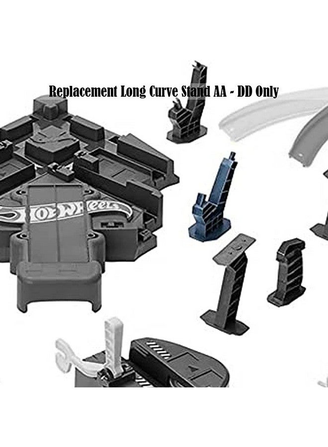 Replacement Parts For Hotwheels Colossal Crash Track Set Gfh87 ~ Diecast Cars Playset ~ Replacement Long Curve Stand Aa ~ Dd