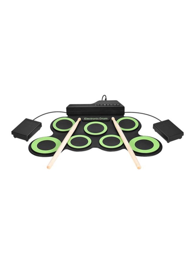 Electric Roll Up Drum Kit With Built-In Speaker 43 x28 x 2.7cm